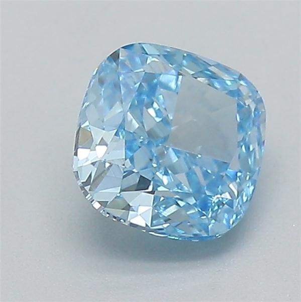 0.52 CT Fancy Vivid Blue CUSHION MODIFIED