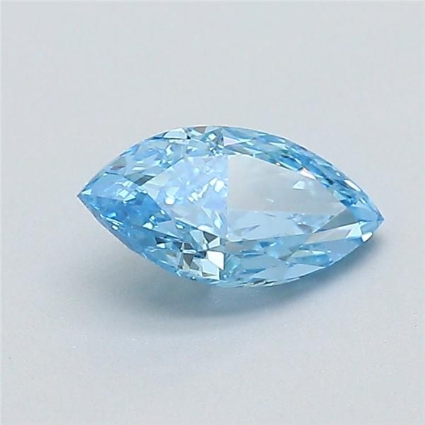 0.54 CT Fancy Vivid Blue MARQUISE