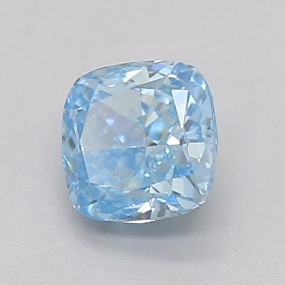 0.33 CT Fancy Vivid Blue CUSHION BRILLIANT