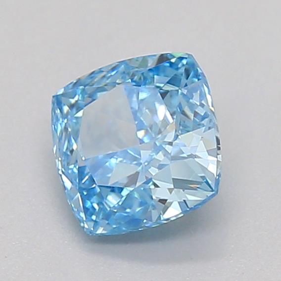 0.37 CT Fancy Vivid Blue CUSHION MODIFIED