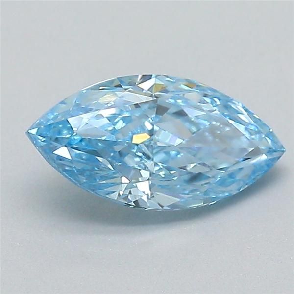 0.51 CT Fancy Vivid Blue MARQUISE