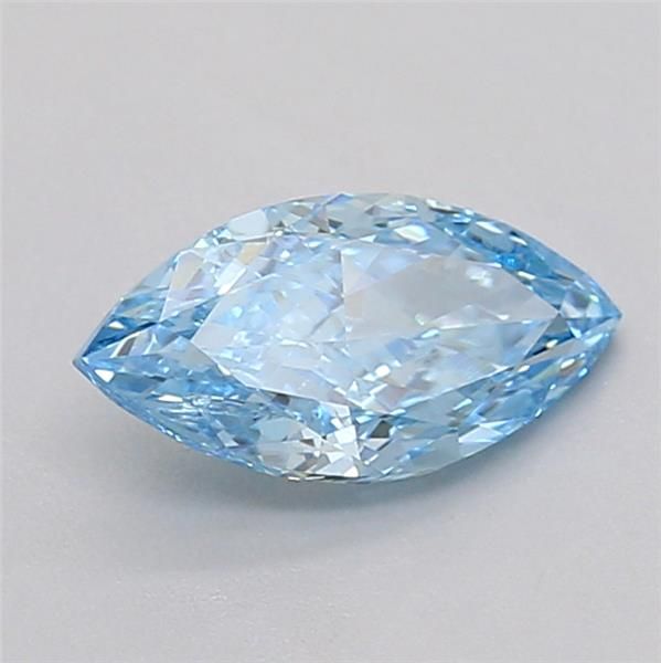 0.7 CT Fancy Vivid Blue MARQUISE