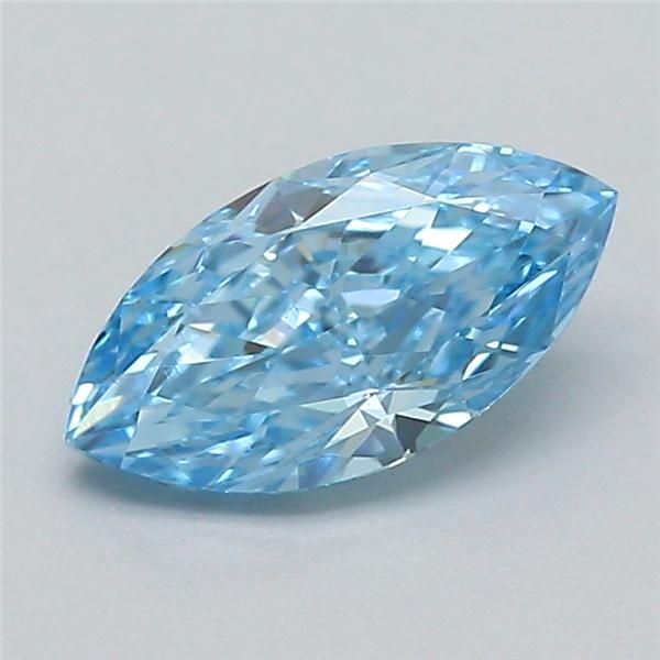 0.5 CT Fancy Vivid Blue MARQUISE