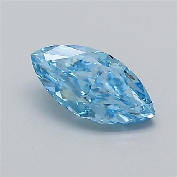0.52 CT Fancy Vivid Blue MARQUISE