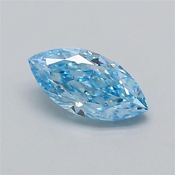 0.52 CT Fancy Vivid Blue MARQUISE