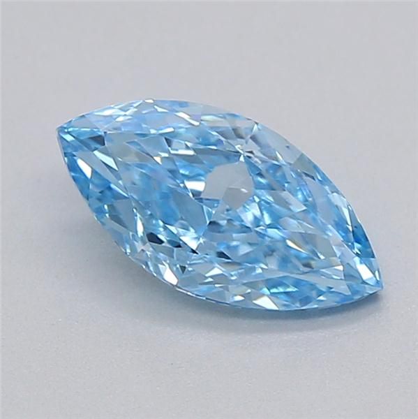 0.47 CT Fancy Vivid Blue MARQUISE