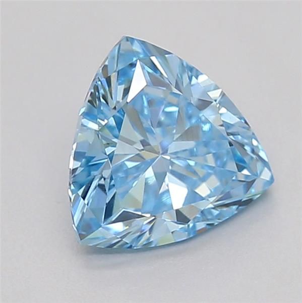 0.58 CT Fancy Vivid Blue TRIANGULAR