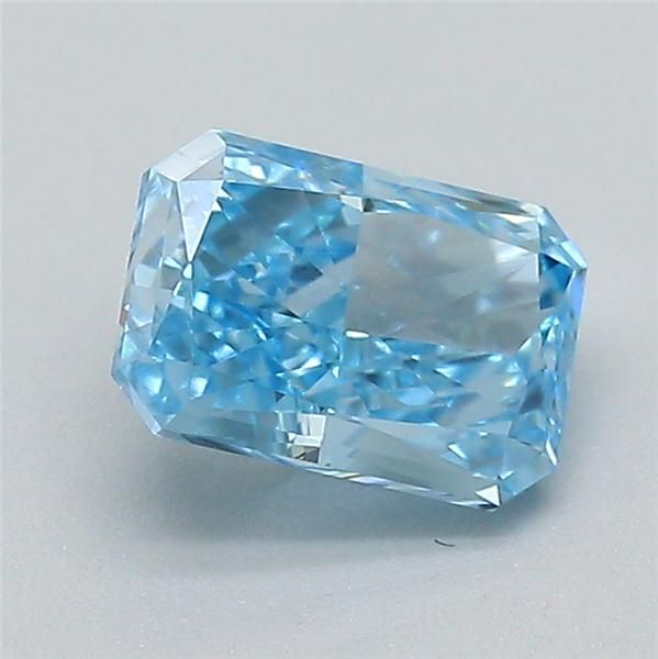 0.55 CT Fancy Vivid Blue RADIANT
