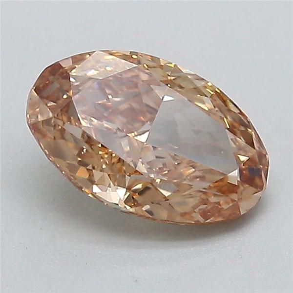 0.59 CT Fancy Light Brown OVAL