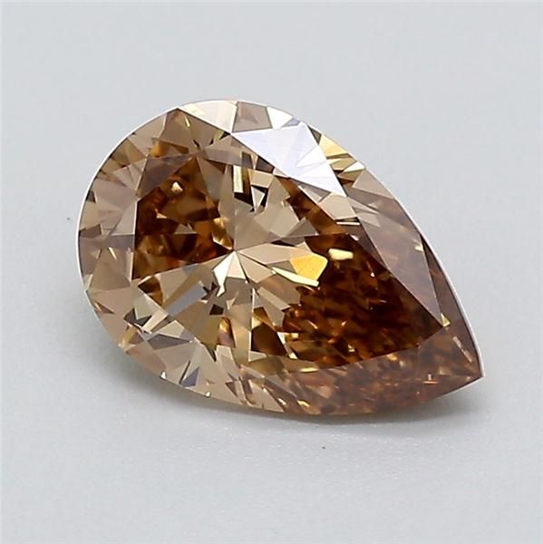 1.09 CT Fancy Light Brown PEAR