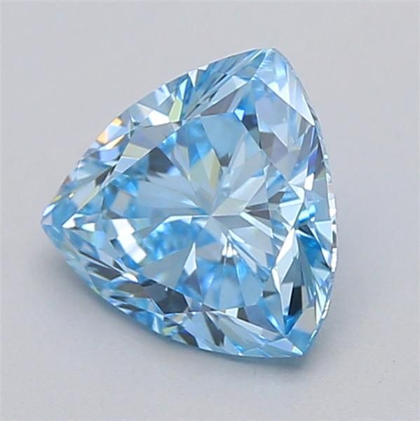 0.6 CT Fancy Vivid Blue TRIANGULAR