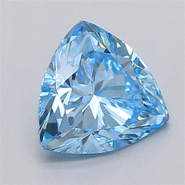 0.59 CT Fancy Vivid Blue TRIANGULAR
