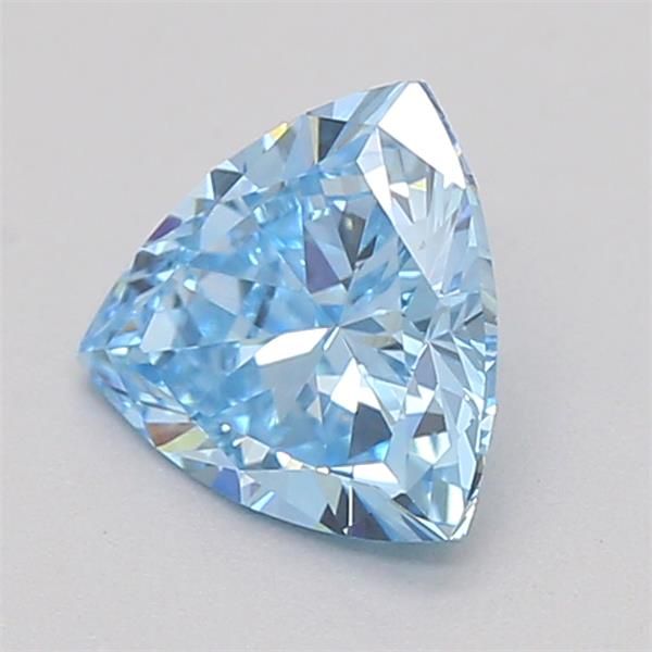 0.41 CT Fancy Vivid Blue TRIANGULAR
