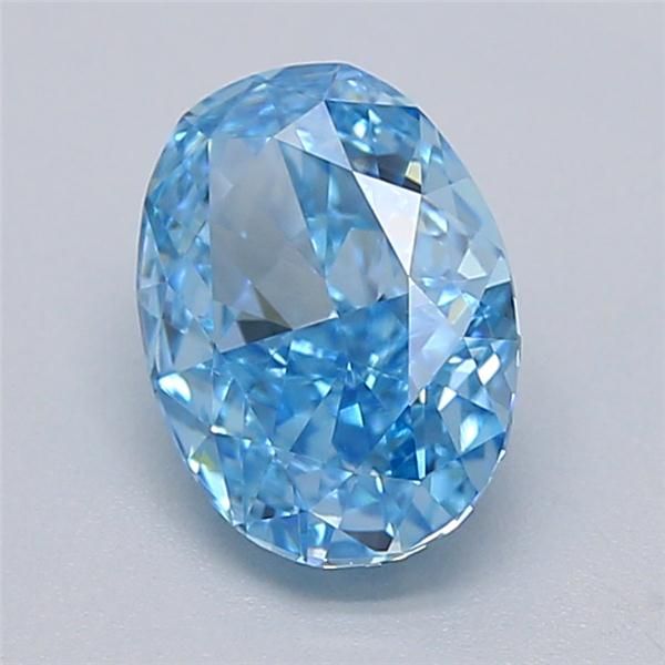 1.04 CT Fancy Vivid Blue OVAL