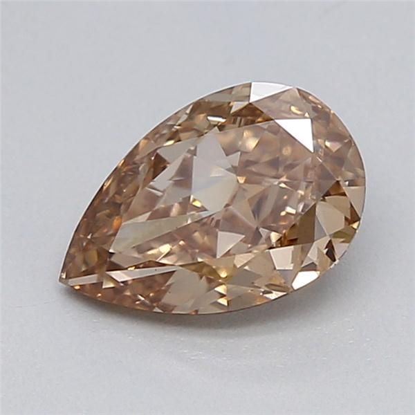 0.53 CT Fancy Light Brown PEAR