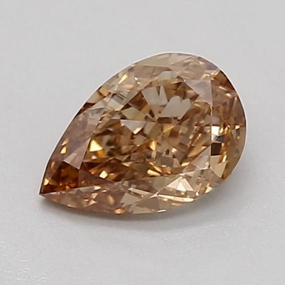 0.34 CT Fancy Light Brown PEAR