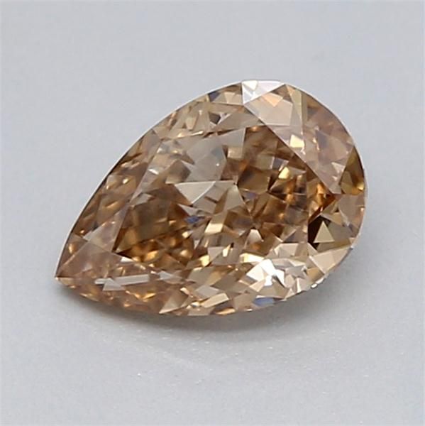 0.38 CT Fancy Light Brown PEAR