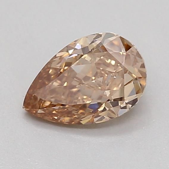0.37 CT Fancy Light Brown PEAR