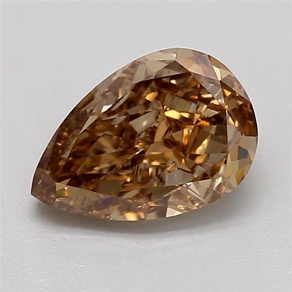 0.7 CT Fancy Light Brown PEAR