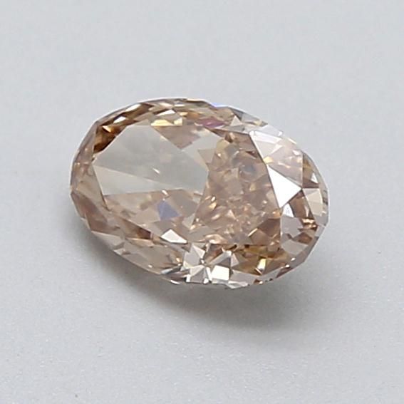 0.38 CT Fancy Light Brown OVAL