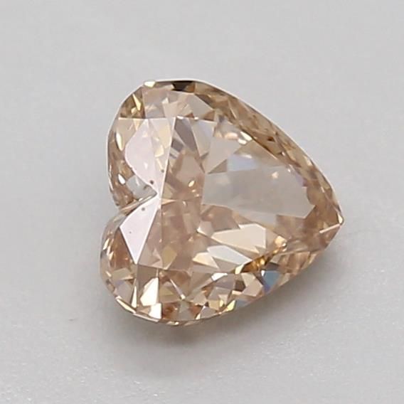 0.3 CT Fancy Light Brown HEART