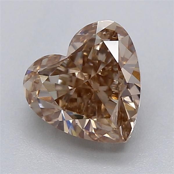 0.79 CT Very Light Brown HEART