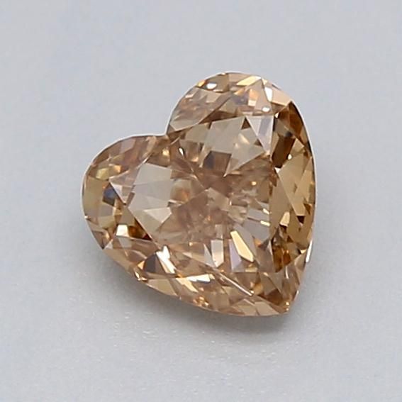 0.31 CT Fancy Light Brown HEART