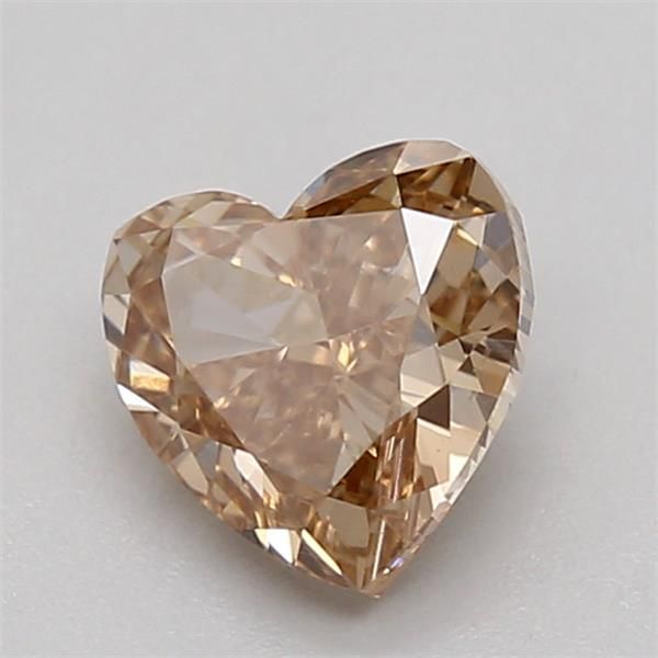 0.54 CT Fancy Light Brown HEART