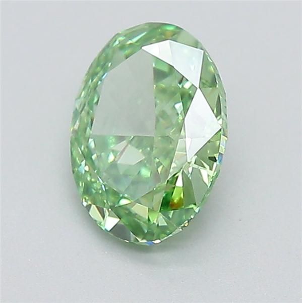 1.01 CT Fancy Vivid Green OVAL