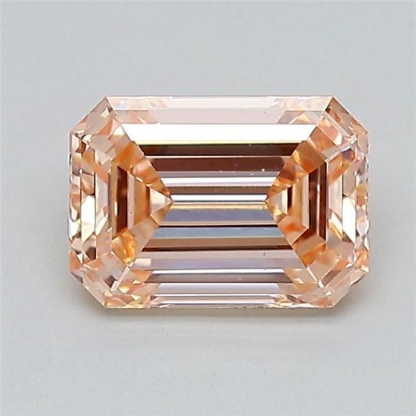 1.23 CT Fancy Light Orangey Brown EMERALD