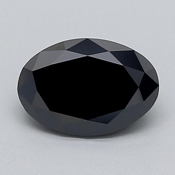 0.79 CT Fancy Black OVAL