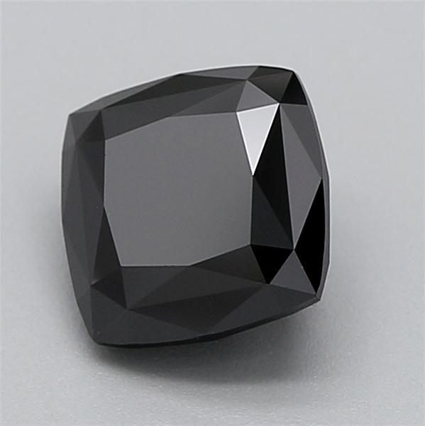 1.04 CT Fancy Black CUSHION BRILLIANT