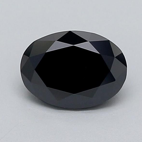 0.73 CT Fancy Black OVAL