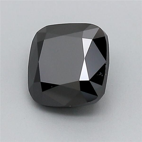 1.14 CT Fancy Black CUSHION BRILLIANT