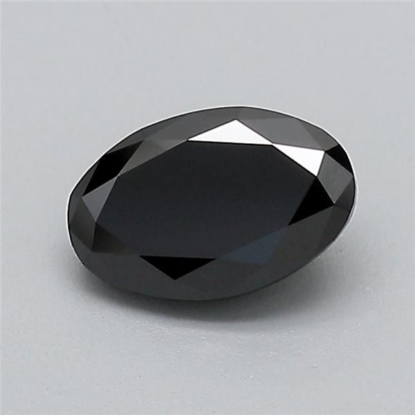 0.87 CT Fancy Black OVAL