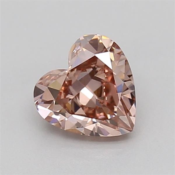 0.51 CT Fancy Light Pinkish Brown HEART