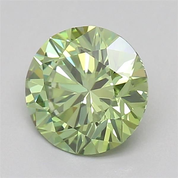 0.7 CT Fancy Vivid Green ROUND