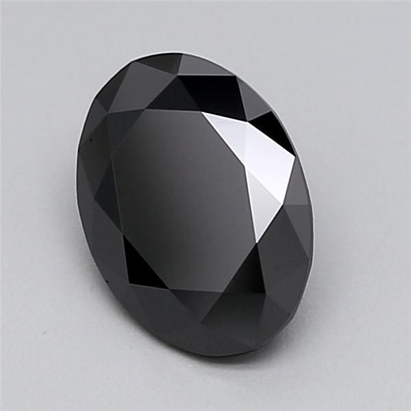 0.93 CT Fancy Black OVAL