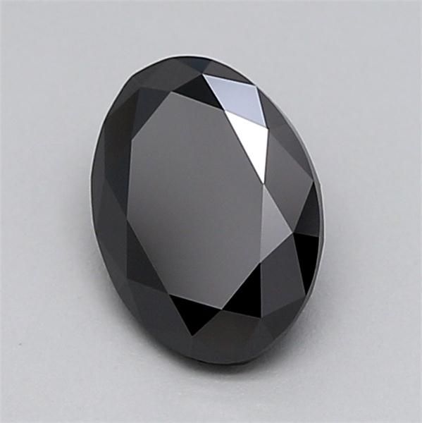0.77 CT Fancy Black OVAL