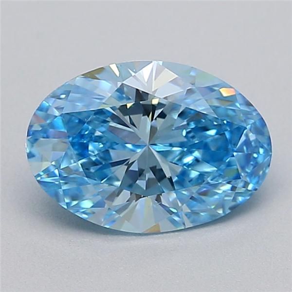 1.04 CT Fancy Vivid Blue OVAL