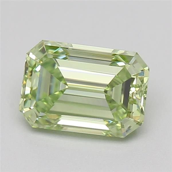 0.74 CT Fancy Vivid Green EMERALD