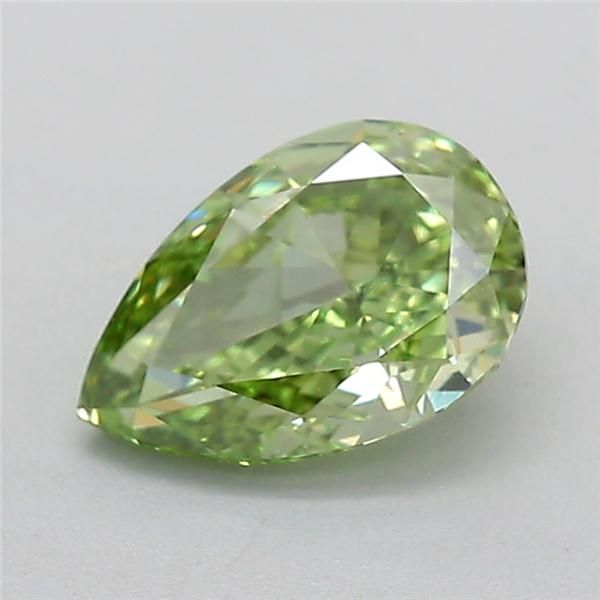 1.01 CT Fancy Vivid Green PEAR