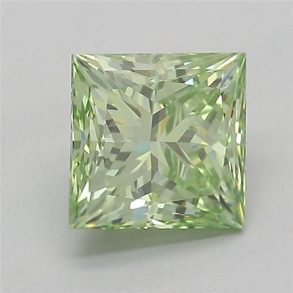 0.98 CT Fancy Vivid Green PRINCESS