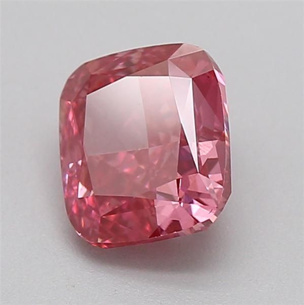 1.06 CT Fancy Vivid Pink CUSHION MODIFIED