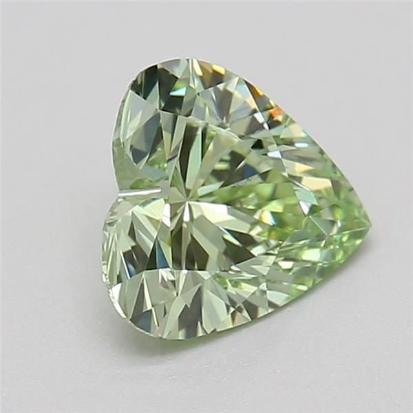 0.57 CT Fancy Intense Green HEART