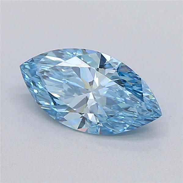 1.08 CT Fancy Vivid Blue MARQUISE
