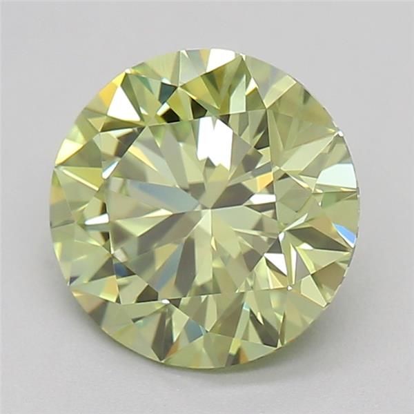 1.07 CT Fancy Vivid Green ROUND
