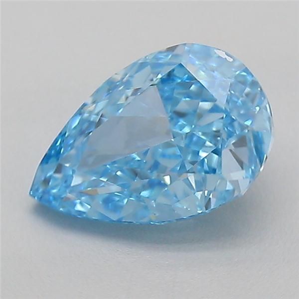 0.89 CT Fancy Vivid Blue PEAR