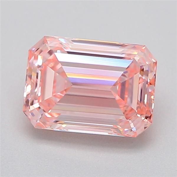 0.76 CT Fancy Vivid Pink EMERALD