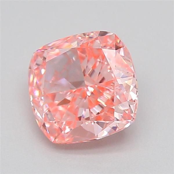 0.77 CT Fancy Vivid Pink CUSHION MODIFIED